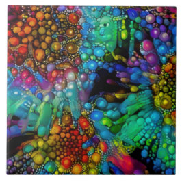 Azulejo Burbuja psicodélica explota dias abstractas