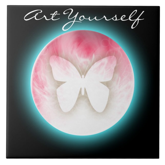 Azulejo Burbujas de mariposa (Frente)