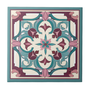 Azulejo Burgundy Tile