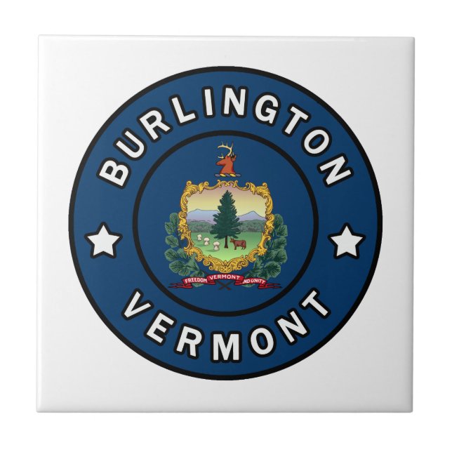 Azulejo Burlington Vermont (Frente)