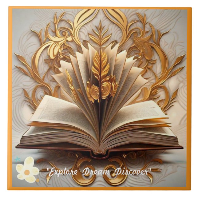 Azulejo "Búsqueda del conocimiento" (Frente)