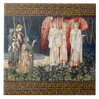 Azulejo Búsqueda del Santo Grial, Visión de los Ángeles al