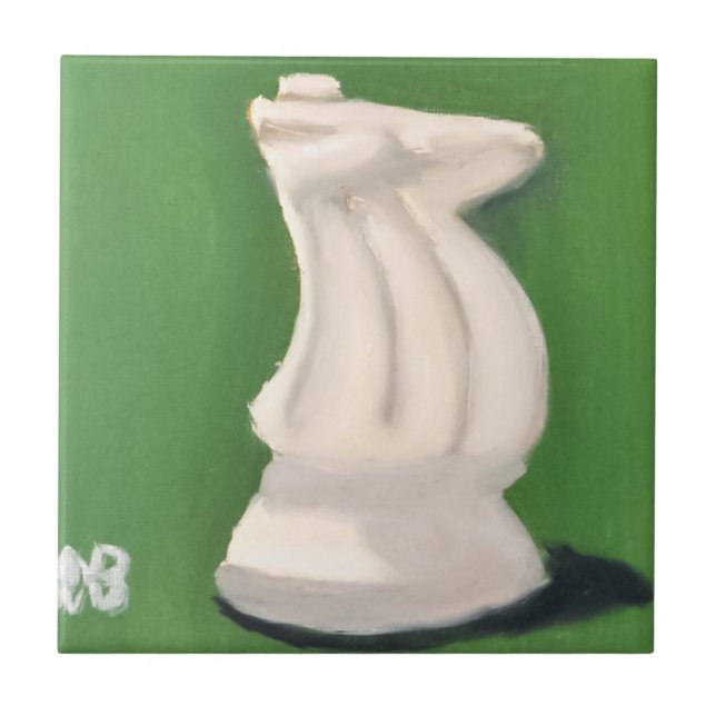 Azulejo Caballero Blanco (Frente)