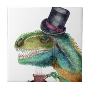 Azulejo Caballero victoriano Tyrannosaurus Rex
