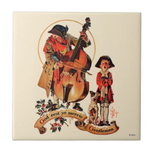 Azulejo Caballeros de YE Merrie del resto de dios