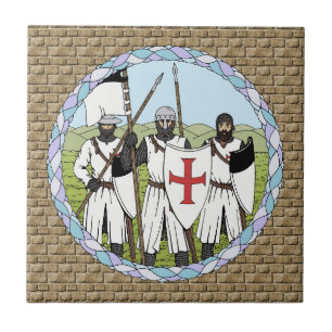 Azulejo Caballeros templarios medievales