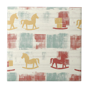 Azulejo Caballo de Balanzain de Plaid Shabby Chic