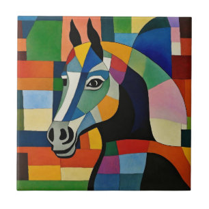 Azulejo Caballo de colores