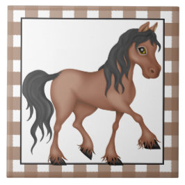 Azulejo Caballo de granja personalizado patria