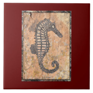 Azulejo Caballo del Mar del Peñón de Moss hablando cañones