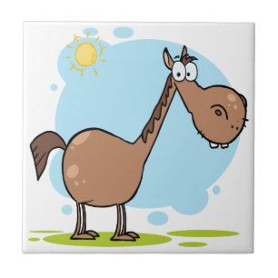 Azulejo Caballo del personaje de dibujos animados