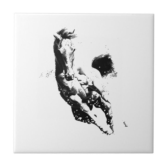Azulejo Caballo en marcha (Frente)