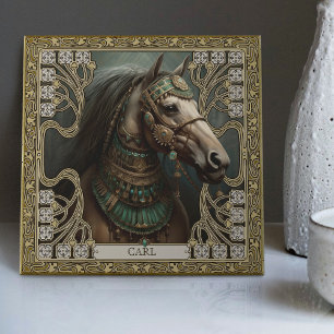 Azulejo Caballo Espíritu Encantado Personalizado