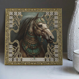 Azulejo Caballo espiritual encantado personalizado