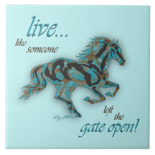 Azulejo Caballo inspirador