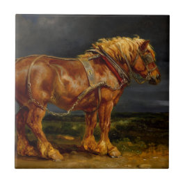 Azulejo Caballo Marrón Claro (por James Ward)