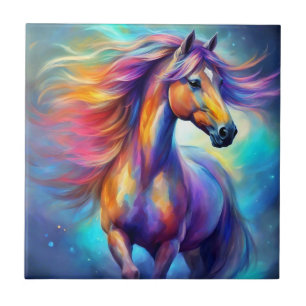 Azulejo Caballo multicolor Colorido 