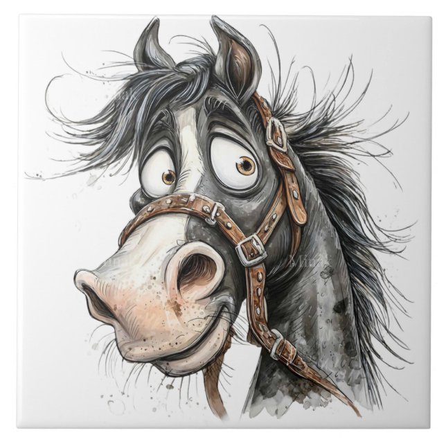 Azulejo caballo peculiar (Frente)