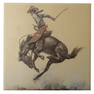Azulejo “Caballo que se encabrita” Arte Occidental de Will