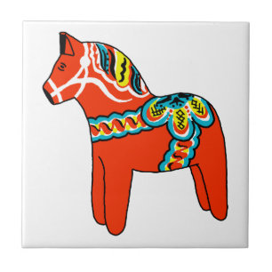 Azulejo Caballo rojo de Dala