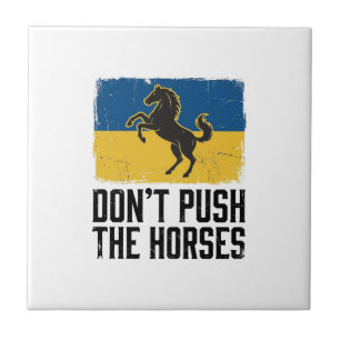 Azulejo Caballo Vintage No Empujes A Los Caballos