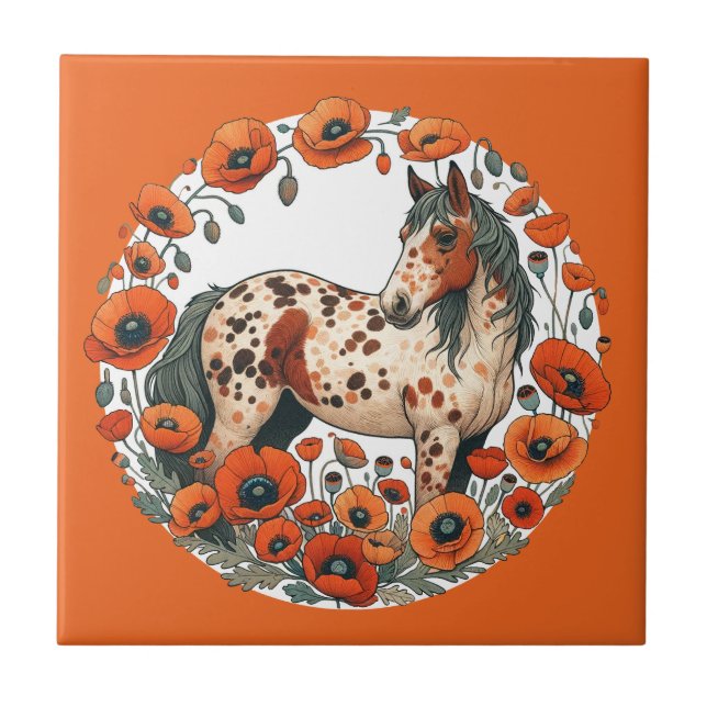 Azulejo Caballos Appy Appy Appy Appaloosa (Frente)