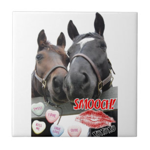 Azulejo Caballos el día de San Valentín