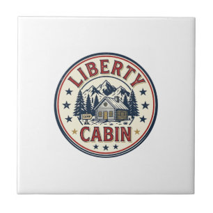 Azulejo Cabaña Liberty Patriótica Patriótica Cabaña Montañ