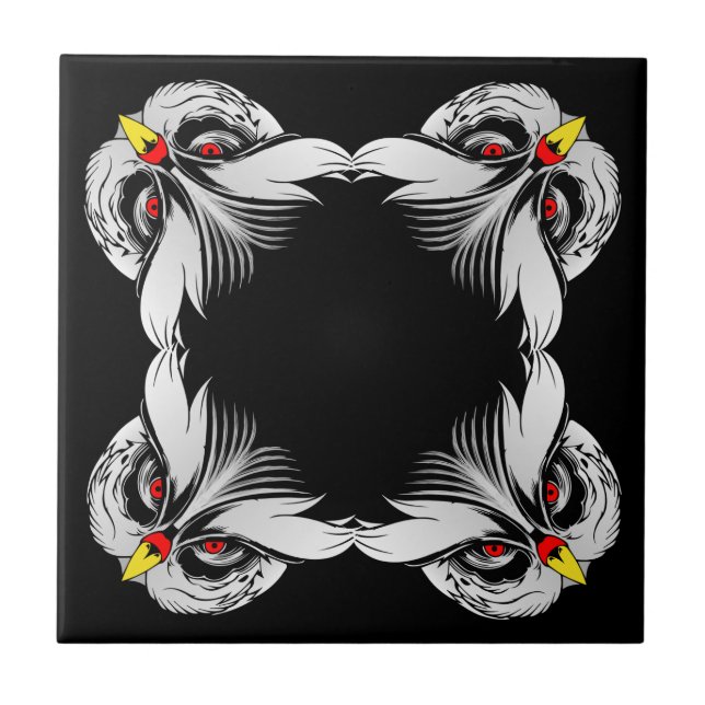 Azulejo Cabeza de búho (Frente)