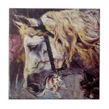 Cabeza de caballo blanco (por Giovanni Boldini)