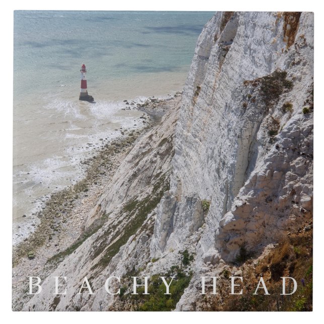 Azulejo Cabeza de playa Faro cerámica (Frente)