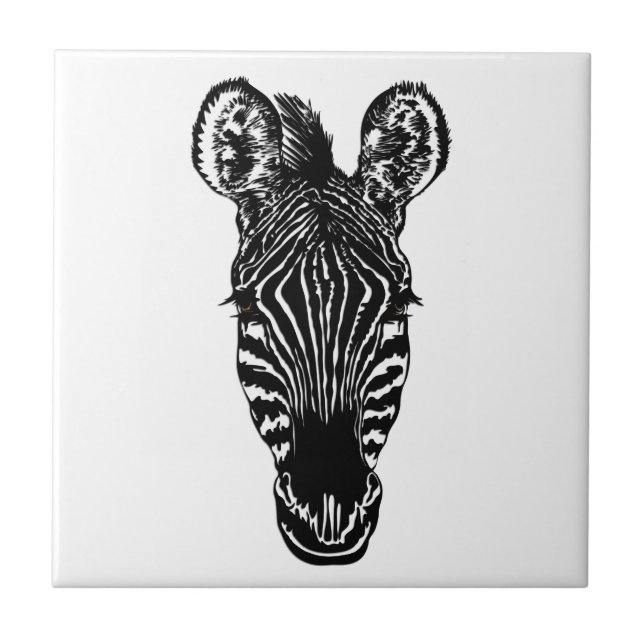 Azulejo Cabeza de zebra (Frente)