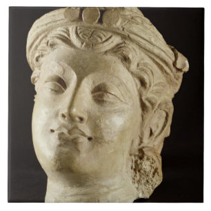 Azulejo Cabeza del estuco, Gandhara, ANUNCIO del siglo IV