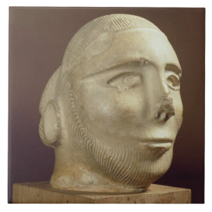 Azulejo Cabeza del retrato de la esteatita, Mohenjodaro,