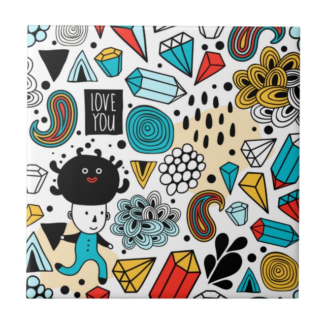 Azulejo Cabeza loca (Frente)