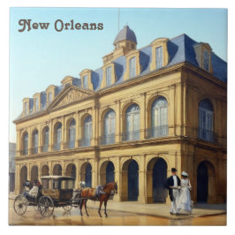 Azulejo Cabildo Español de Nueva Orleans Luisiana Antiguo