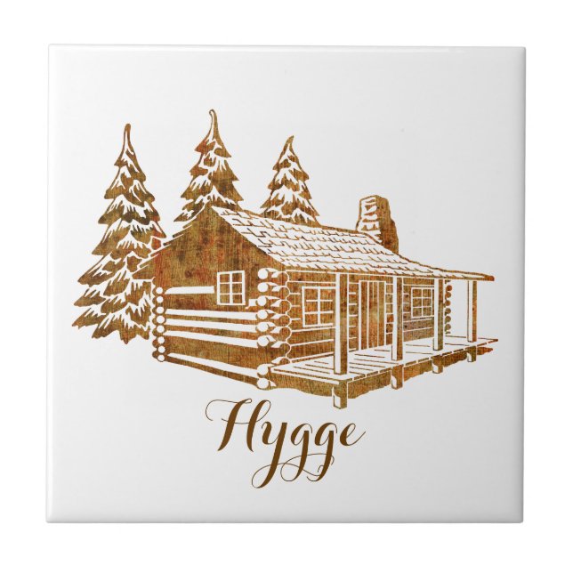 Azulejo Cabina de registro acogedora - Hygge o tu propio t (Frente)