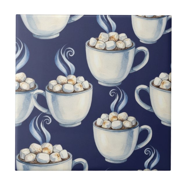 Azulejo Cacao de Medianoche – Invierno Acogedor (Frente)