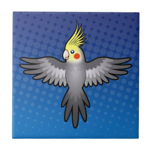 Azulejo Cacatúa de dibujos animados