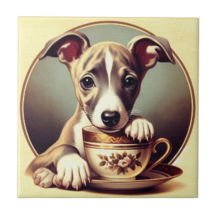 Azulejo Cachorro de Whippet