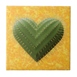 Azulejo Cactus Heart