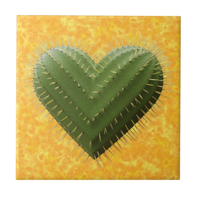 Azulejo Cactus Heart (Frente)