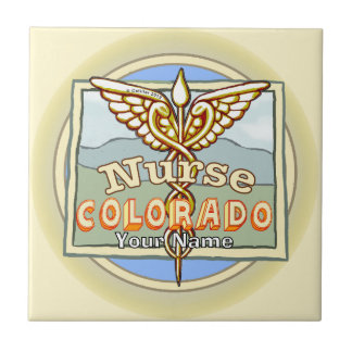 Azulejo Caduceo de Enfermera de Colorado