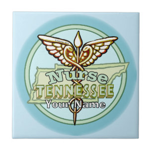 Azulejo Caduceo de Enfermera de Tennessee