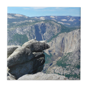 Azulejo Cae el alto yosemite desde el punto glaciar, CA