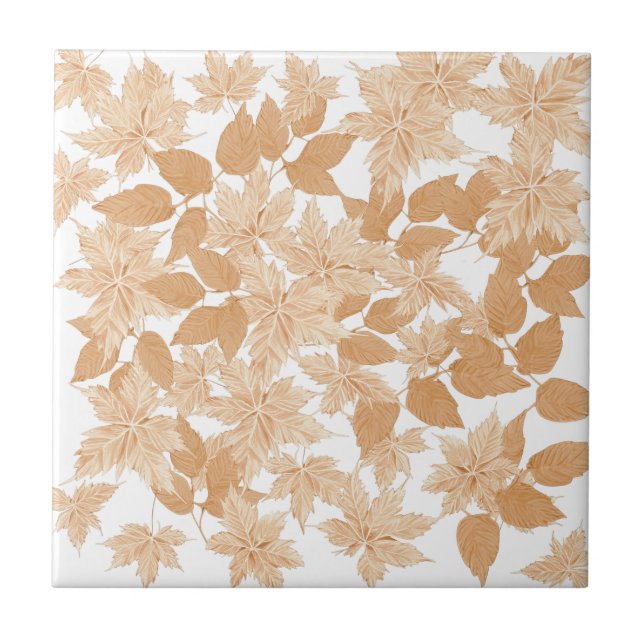 Azulejo Caer en otoño deja mosaico cerámico (Frente)