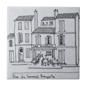 Azulejo Café Bonaparte en Rue du General Bonaparte
