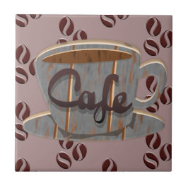 Azulejo Cafe Coffee Cup y Café Bebida