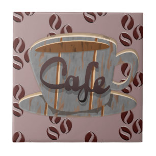 Azulejo Cafe Coffee Cup y Café Bebida