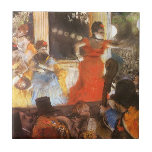 Azulejo Café-concierto en Les Ambassadeurs de Edgar Degas
